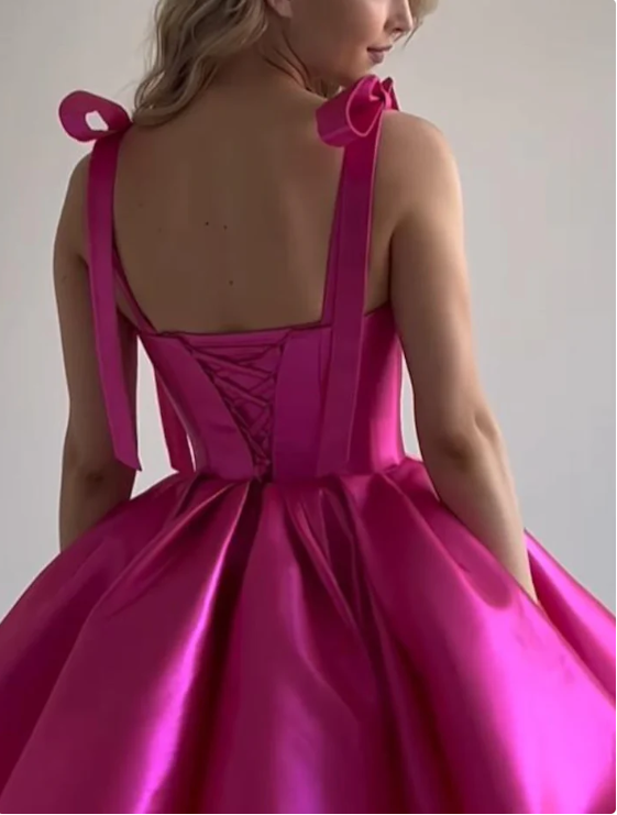 Vintage Sweetheart Straps A-Line Lace-up Homecoming Dress Party Dress Short Cocktail Dress HZ1024