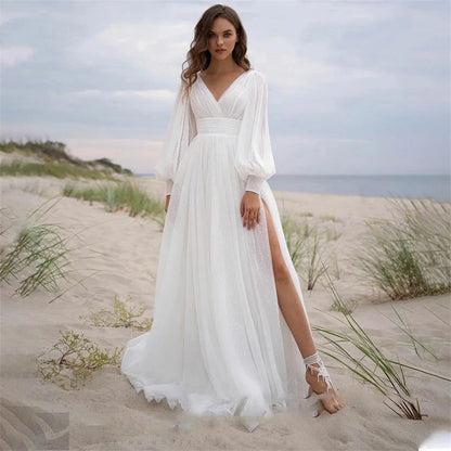 BOHO Vintage Wedding Dresses For Women Simple Bridal Gowns
