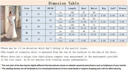 Elegant Women White Lace Wedding Dresses Flare Sleeves Mermaid Gown