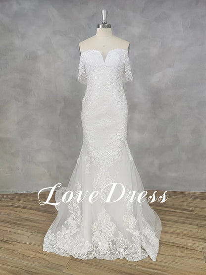 Customized Sexy Mermaid Lace Wedding Dresses for Brides