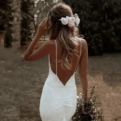 Customized Mermaid Wedding Dresses for Women Beach Bride Gowns