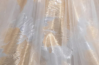 Beautiful Spaghetti Strap Floor Length Prom Dress, A-Line Floral Pattern Evening Party Dress HZ1024