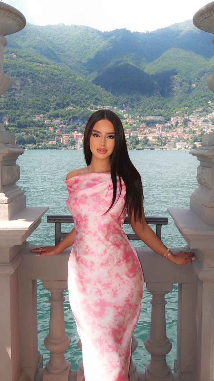 Elegant Pink Off Shoulder Satin Mermaid Long Ball Gown Evening Dress HZ1024