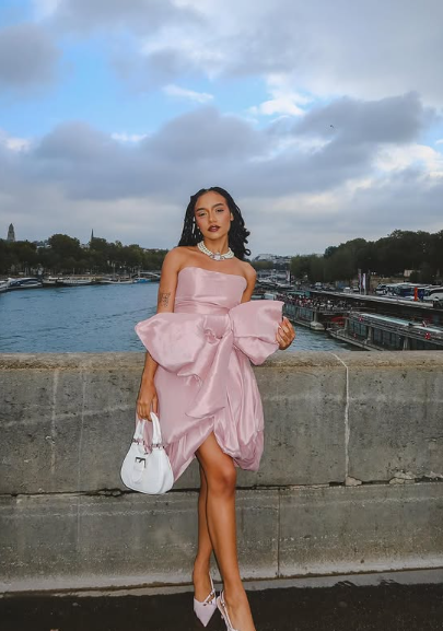 Chic Pink Strapless Bow Irregular Skirt Short Prom Dress Evening Gown HZ1024