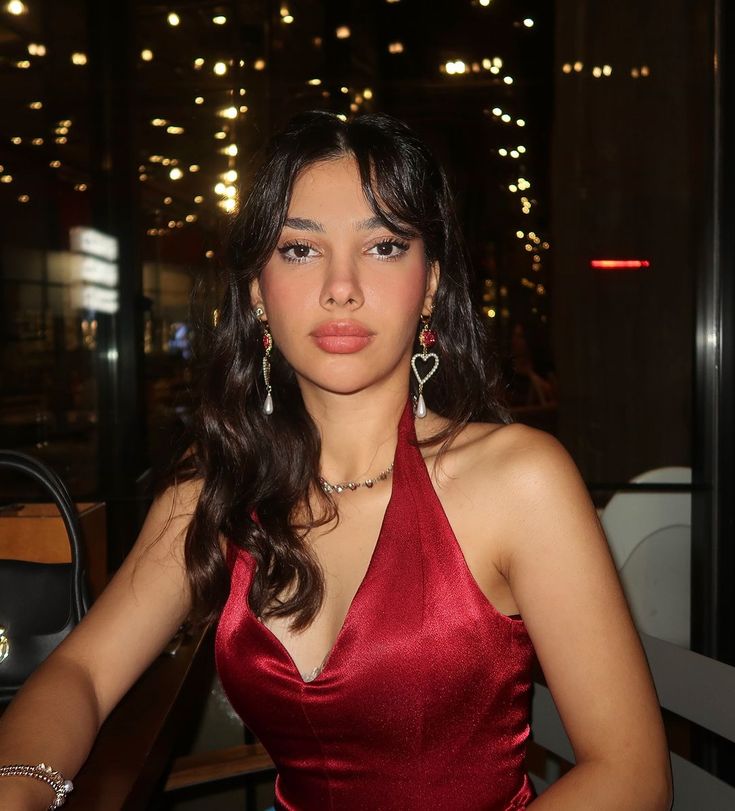 A-Line Halter V-Neck Satin Short Burgundy Birthday Party Dress Prom Dress HZ1024