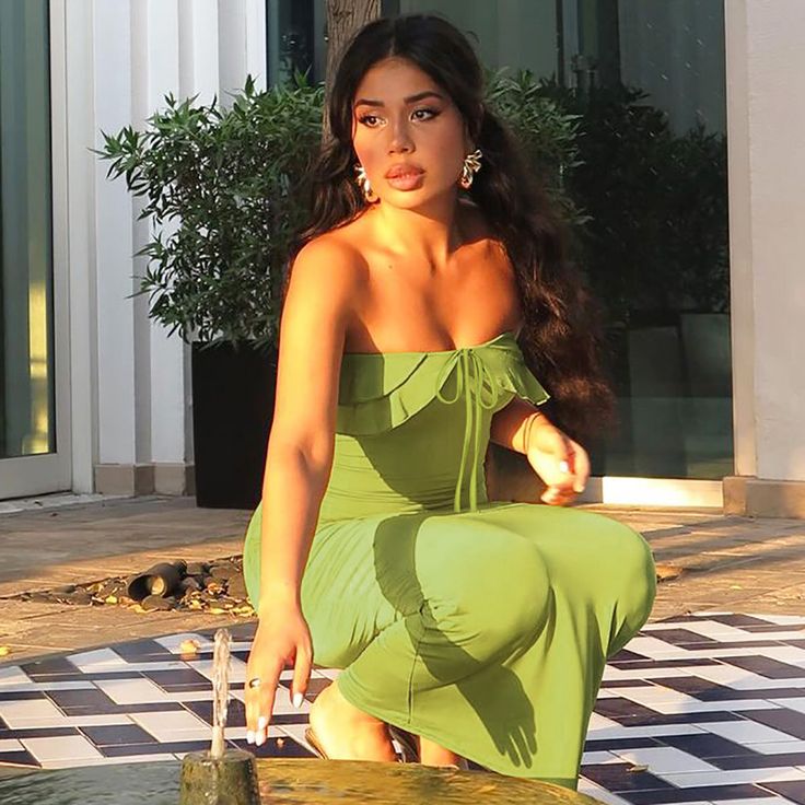 Sexy Green Off Shoulder Sleeveless Mermaid Long Prom Dress Evening Dress HZ1024