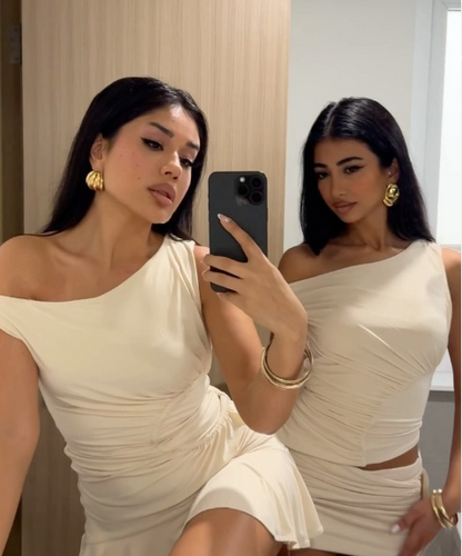 Sexy Ivory One Shoulder A-Line Mini Party Dress Homecoming Dress HZ1024
