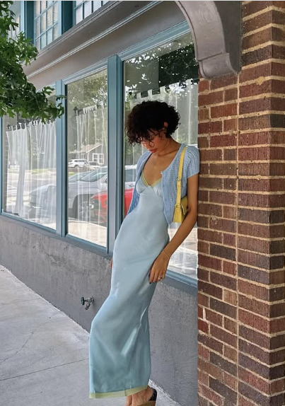 Simple Blue Strapless Sleeveless Satin Mermaid Backless Long Prom Dress Evening Dress HZ1024