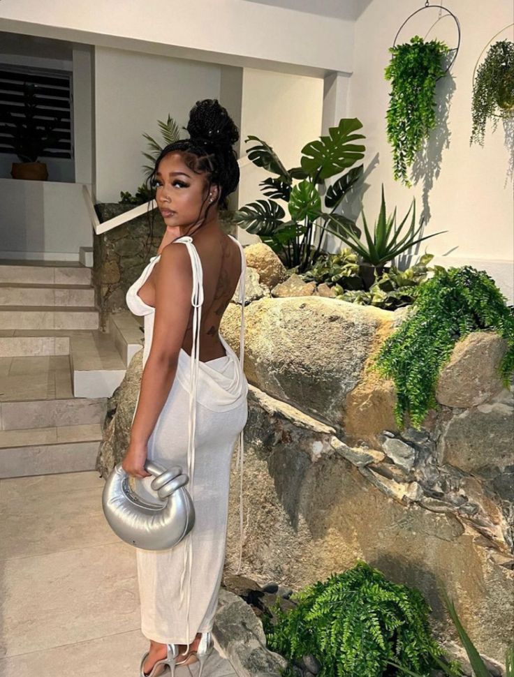 Sexy Backless Sleeveless White Mermaid Prom Dress Evening Dress HZ1024