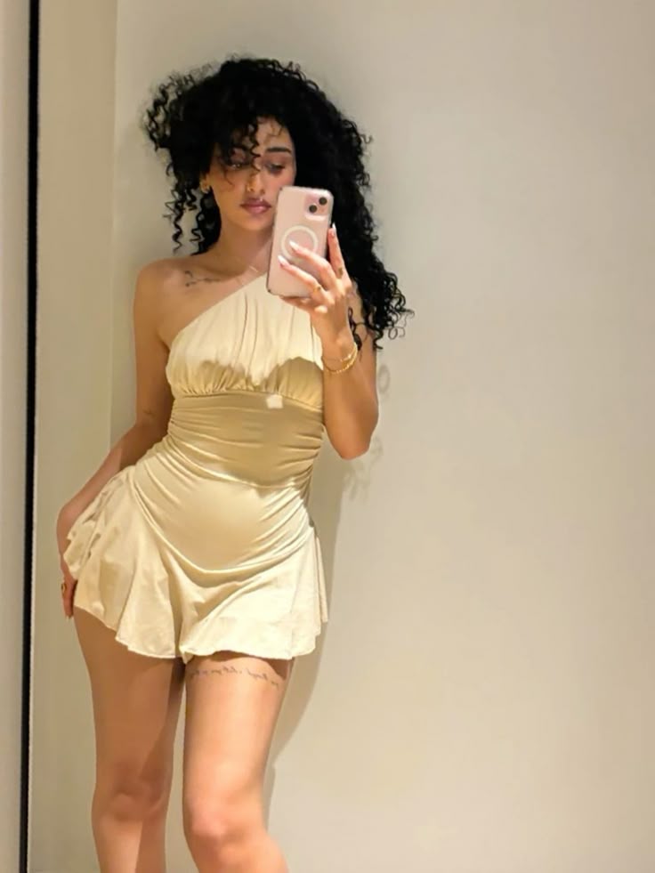 Sexy Yellow One Shoulder Sleeveless Mini Party Dress Homecoming Dress HZ1024