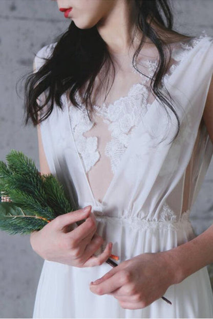Affordable Chiffon A-line Wedding Dress