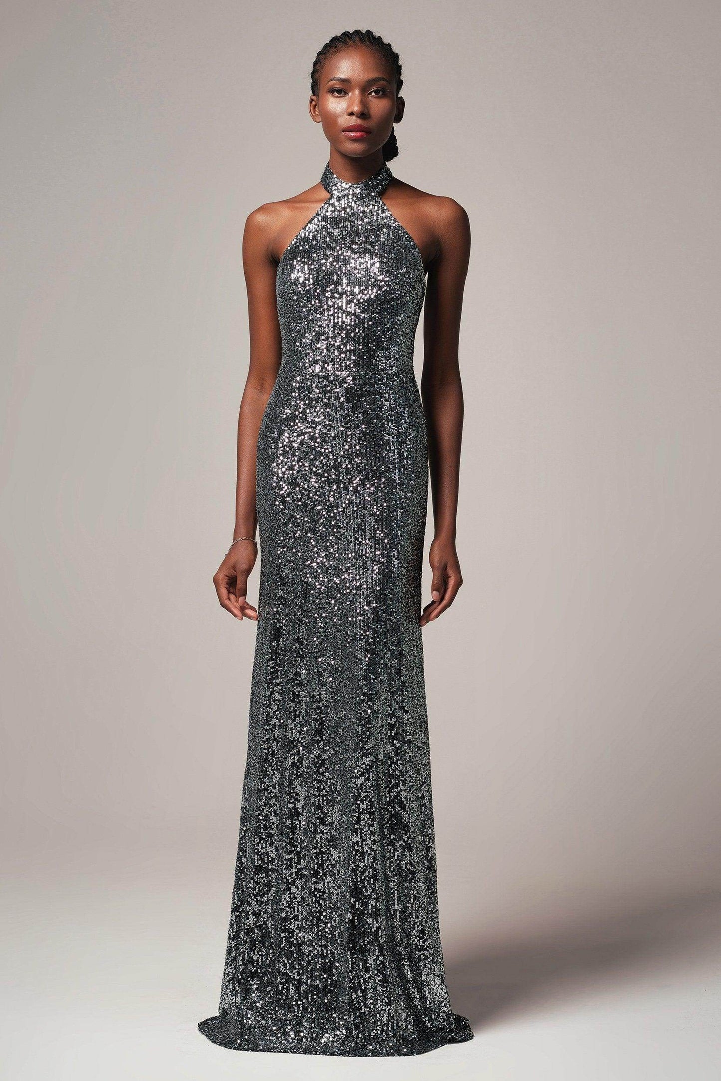 Sheath-Column Floor Length Sequined Dress CB0401