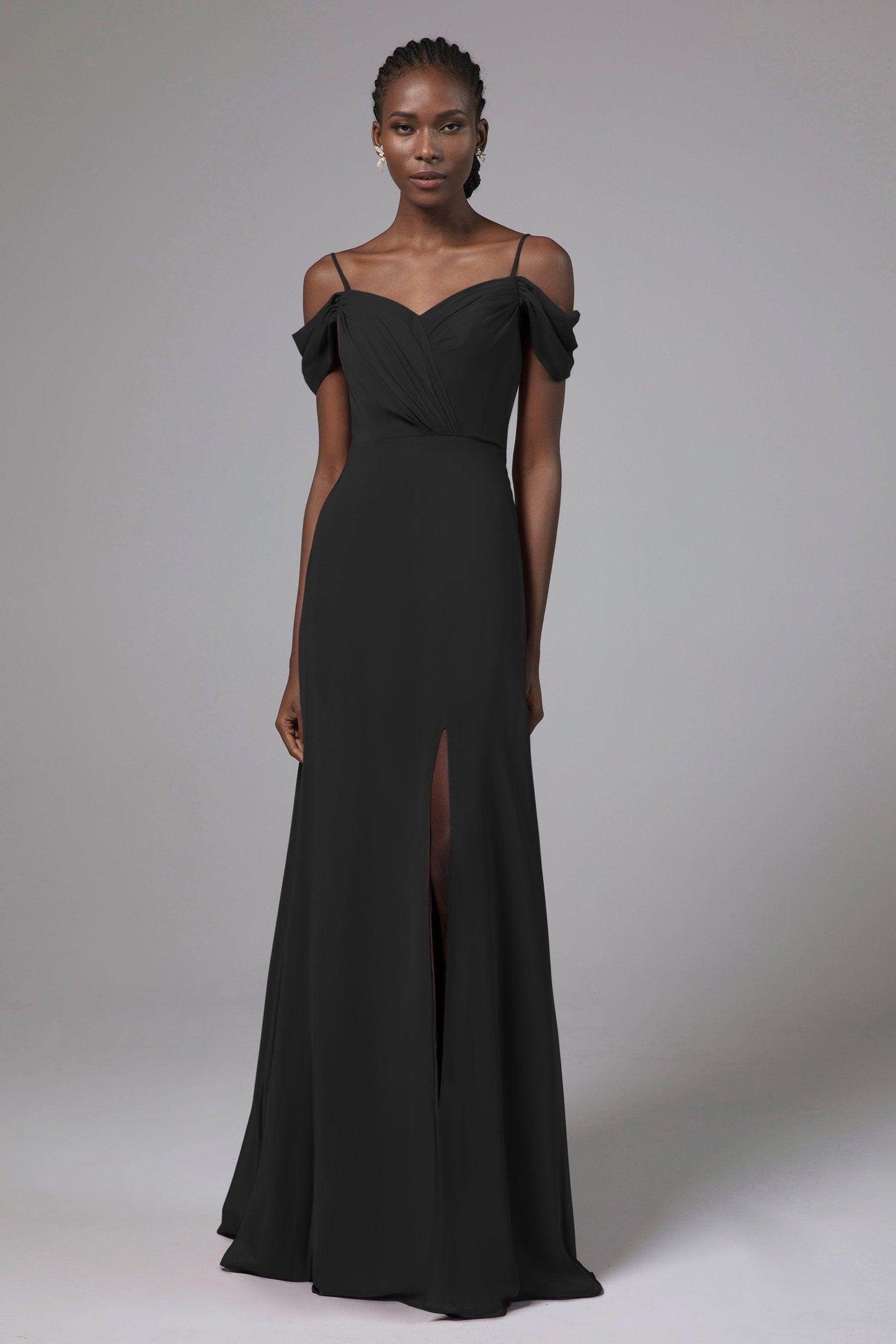 A-Line Floor Length Chiffon Bridesmaid Dress Formal Dresses CB0412