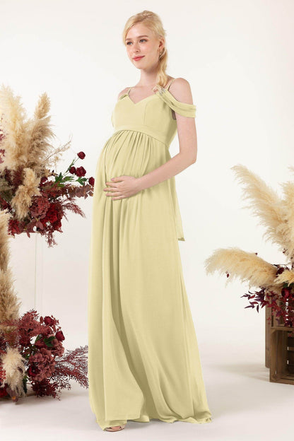 A-Line Floor Length Chiffon Bridesmaid Dress CB0476M