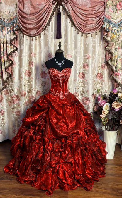 Luxury Long Ball Gown Prom Dress Sweet 15 Dresses Quinceanera
