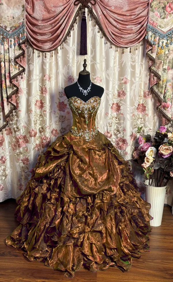 Luxury Long Ball Gown Prom Dress Sweet 15 Dresses Quinceanera