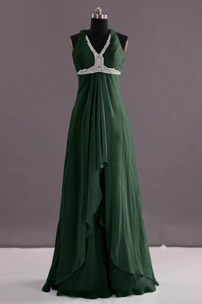 Sheath-Column Floor Length Chiffon Evening Dress COEF14001