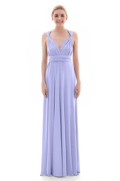 Sheath Floor Length Knitted Bridesmaid Dress COEF16001PS