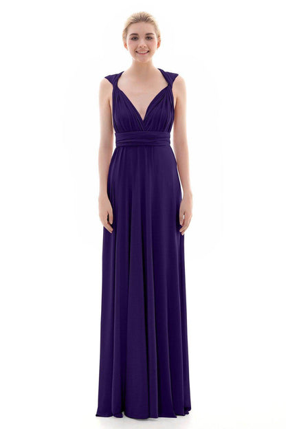 Sheath Floor Length Knitted Bridesmaid Dress COEF16001