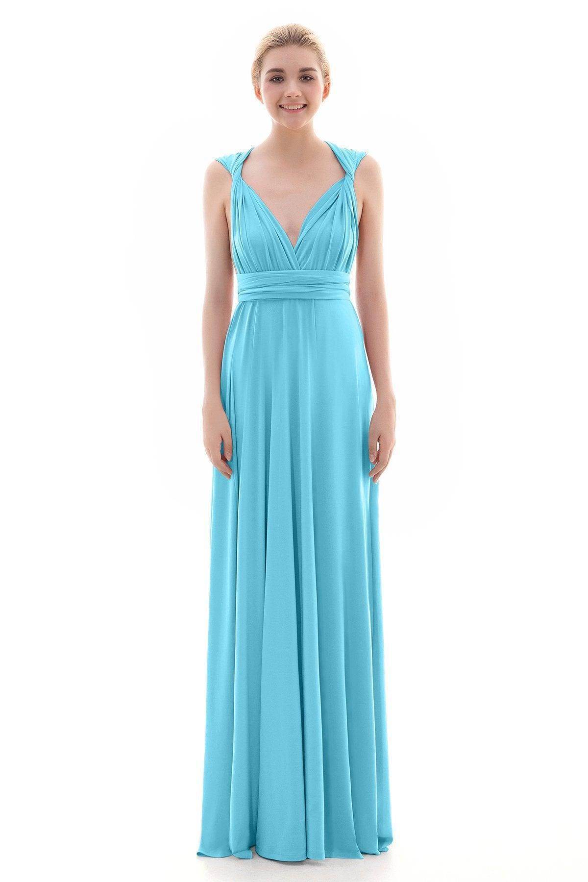 Sheath Floor Length Knitted Bridesmaid Dress COEF16001PS