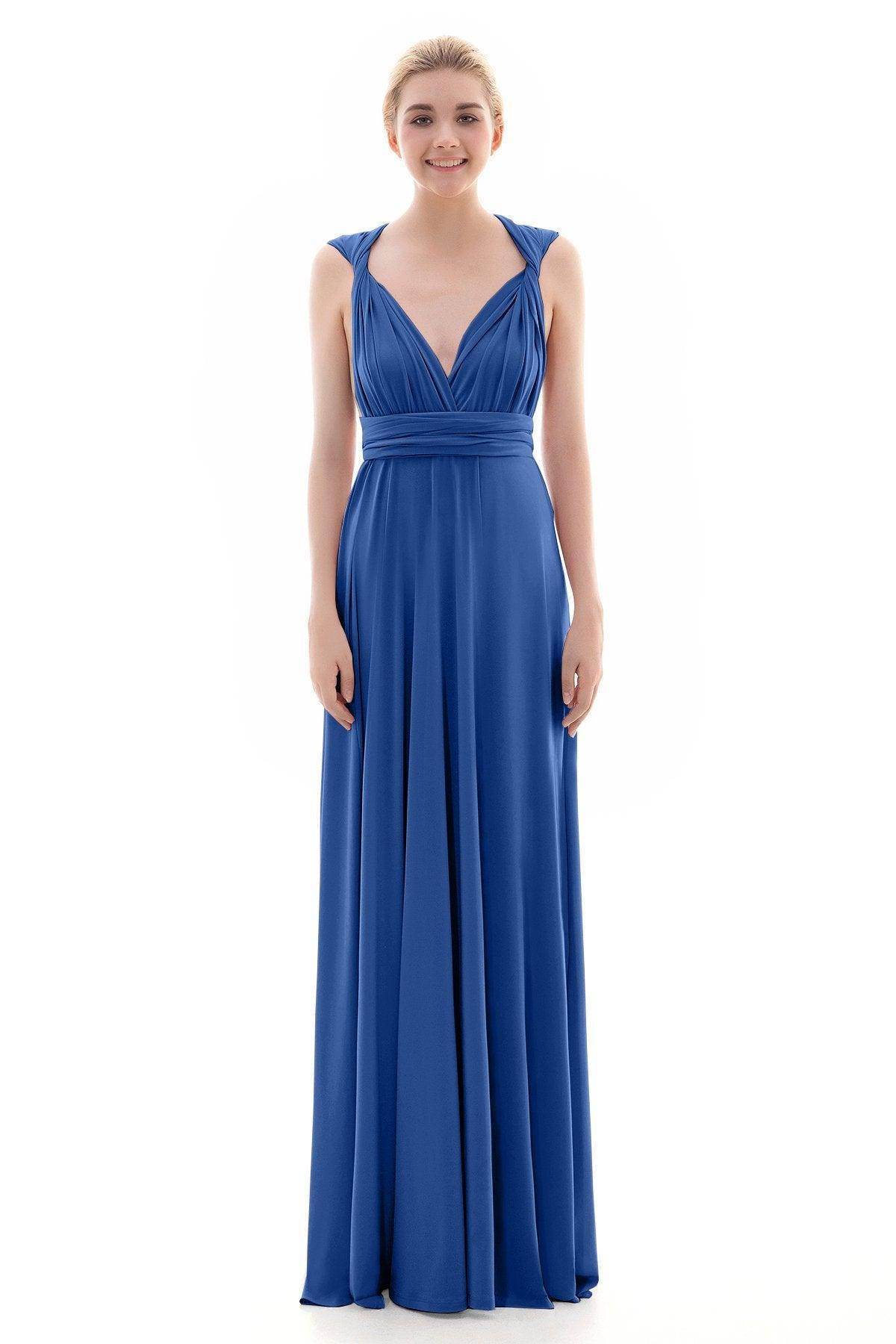 Sheath Floor Length Knitted Bridesmaid Dress COEF16001PS