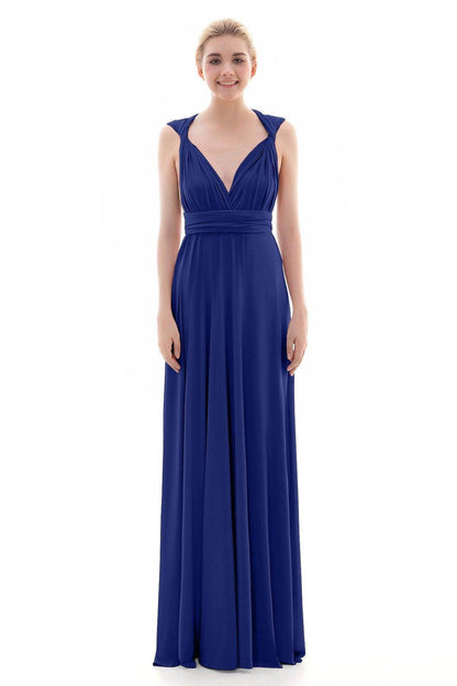 Sheath Floor Length Knitted Bridesmaid Dress COEF16001PS