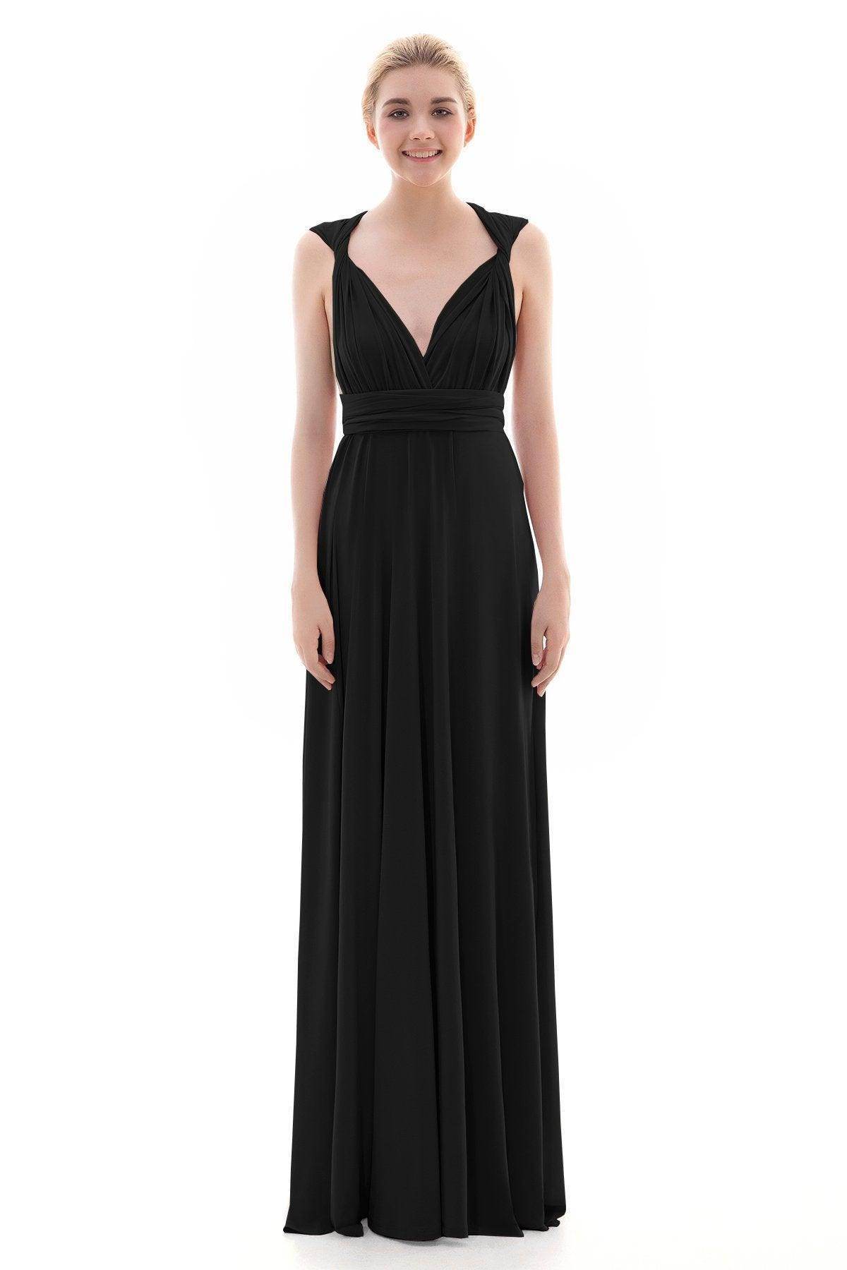 Sheath Floor Length Knitted Bridesmaid Dress COEF16001PS