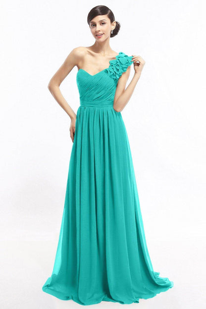 Sheath Sweep-Brush Train Chiffon Evening Dresses COLT14007