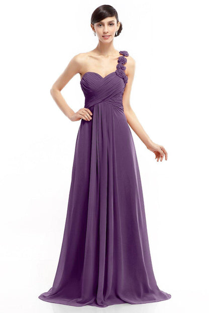 Sheath-Column Floor Length Chiffon Dresses COLT14017