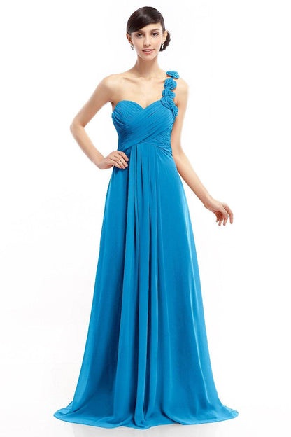 Sheath-Column Floor Length Chiffon Dresses COLT14017