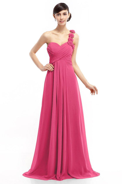Sheath-Column Floor Length Chiffon Dresses COLT14017