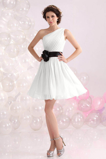 A-Line Short-Mini Chiffon Bridesmaids Dress COZB1301C