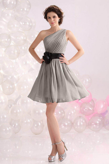 A-Line Short-Mini Chiffon Bridesmaids Dress COZB1301C