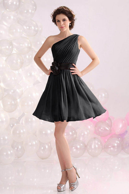 A-Line Short-Mini Chiffon Bridesmaids Dress COZB1301C