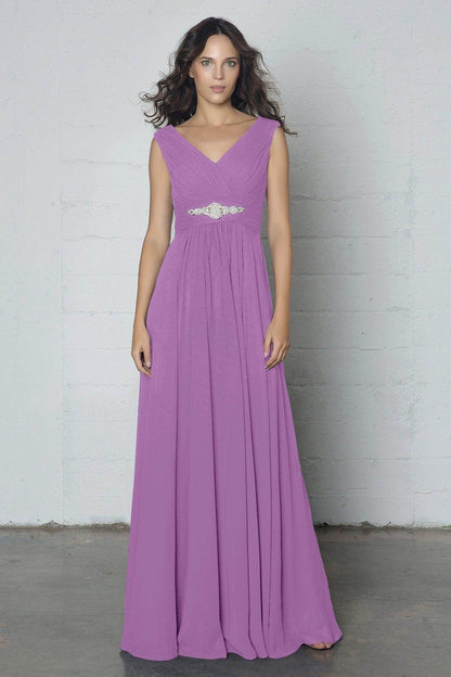 Sheath-Column Floor Length Chiffon Dress COZF14002
