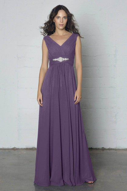 Sheath-Column Floor Length Chiffon Dress COZF14002