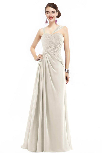 Sheath Floor Length Chiffon Bridesmaid Dress COZF1401F