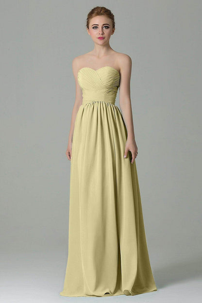 Sheath Floor Length Chiffon Bridesmaid Dress COZF1500C