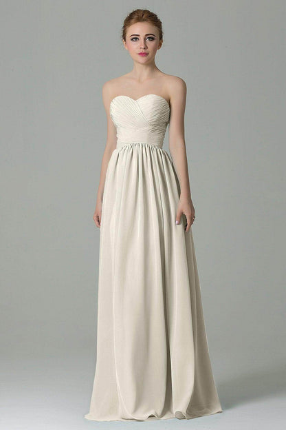 Sheath Floor Length Chiffon Bridesmaid Dress COZF1500C