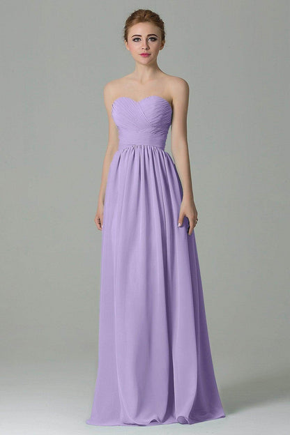 Sheath Floor Length Chiffon Bridesmaid Dress COZF1500C