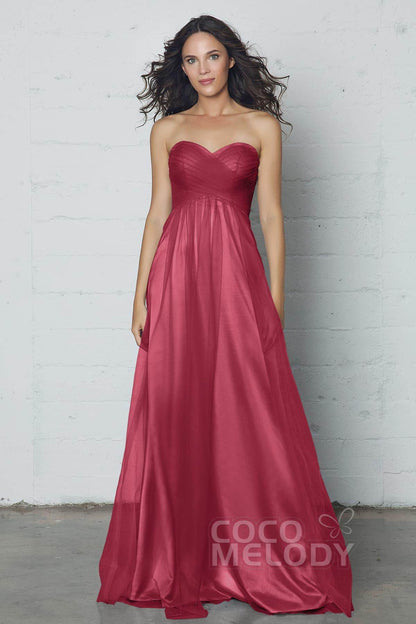 Sheath-Column Floor Length Tulle Dress COZF17016