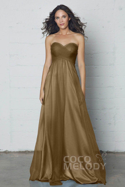 Sheath-Column Floor Length Tulle Dress COZF17016