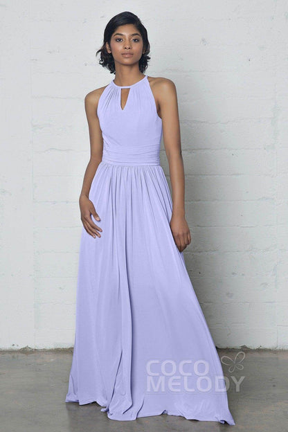Sheath-Column Floor Length Knitted Fabric Dress COZF17019