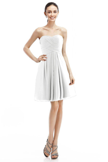 A-Line Knee Length Chiffon Bridesmaid Dress COZK14018