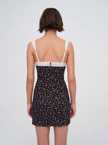 Vintage Floral Bodycon Design A-line Party Dress Homecoming Dress HZ1024