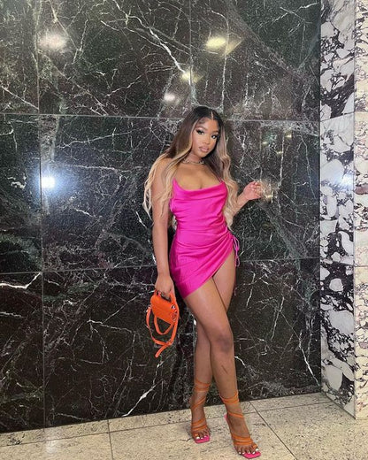 Spaghetti Straps Homeming Dress Sexy Party Dress c3408