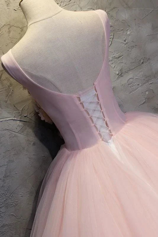 Ball Gown Long Prom Dress Flowers Gorgeous Quinceanera Dresses With Flowers