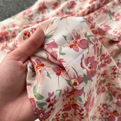 Retro Design Chic Spaghetti Strap Floral Dress HZ1024