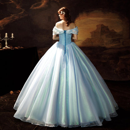 Princess Shakespeare Gothic Rococo Vintage Inspired Princess Dress Party Costume Masquerade Prom Dress  Women's Costume Vintage Cosplay Party Masquerade Wedding Party