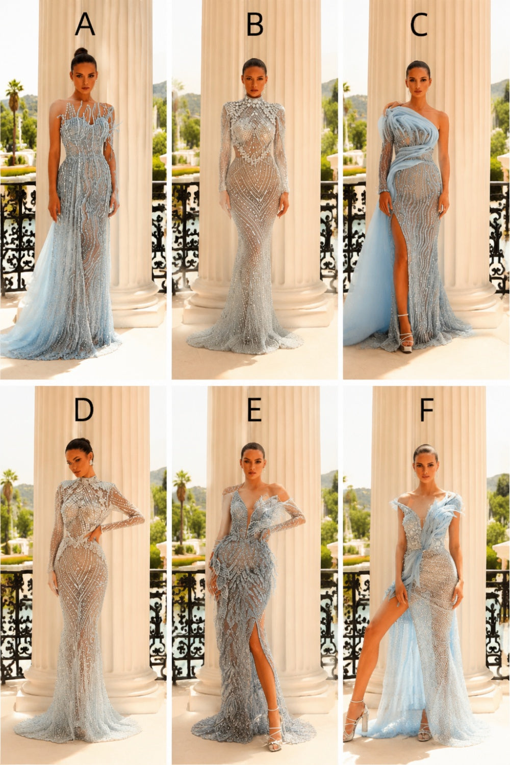 Exquisite Sequined Prom Gown Applique Beadings Mermaid Evening Dress with Feather